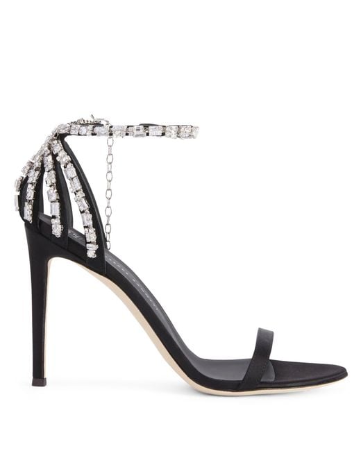 Giuseppe Zanotti Black Adele Crystal