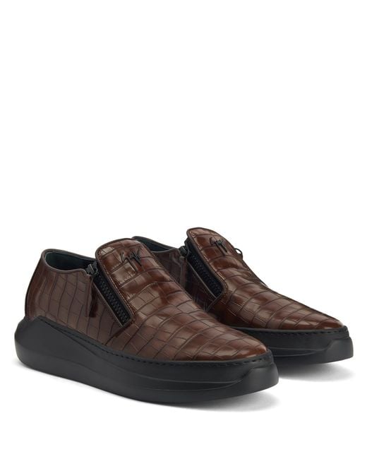 Giuseppe Zanotti Brown Conley Zip for men
