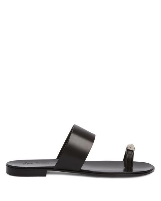 Giuseppe Zanotti Black Thong Sandal for men