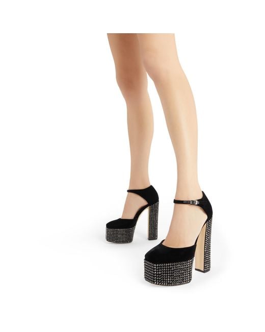 Giuseppe Zanotti Black Bebe Strass