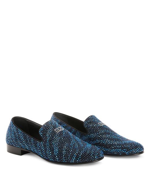 Giuseppe Zanotti Blue Crystal Lewis for men