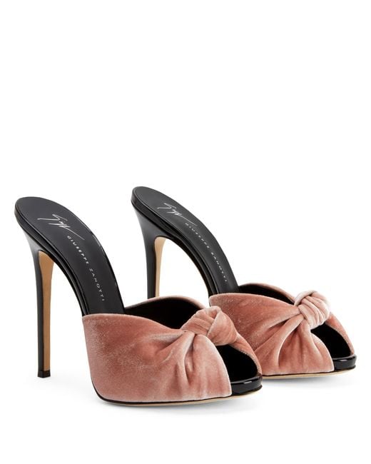 Giuseppe Zanotti Pink Bridget Velvet