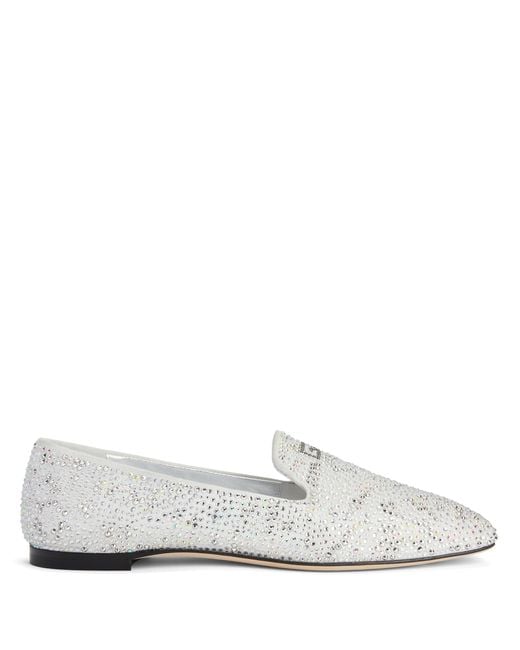 Giuseppe Zanotti White Pigalle Starlight