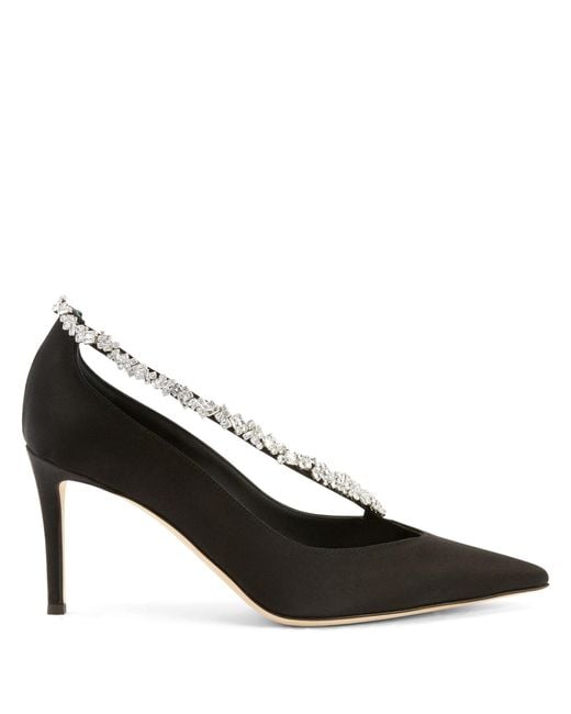 Giuseppe Zanotti Black Filipa Crystal