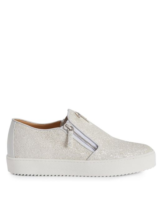 Giuseppe Zanotti White Conley Zip for men