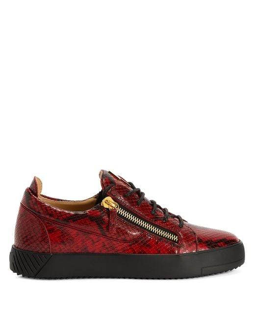 Giuseppe Zanotti Red Trainers for men