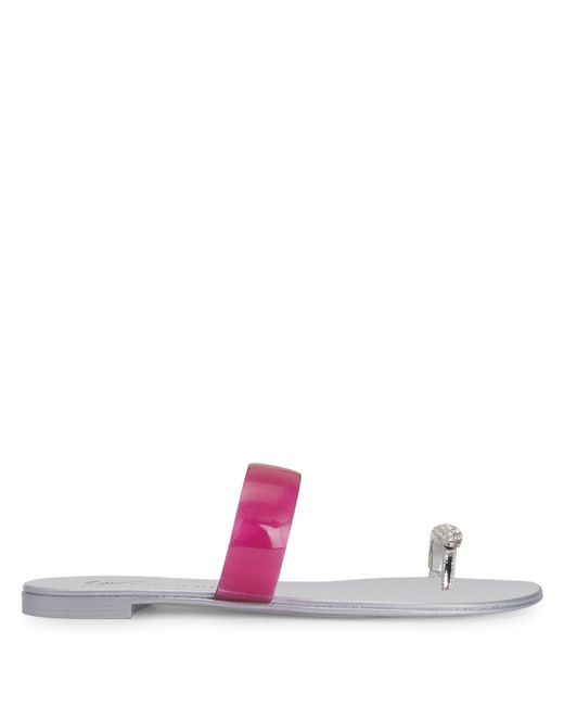 Giuseppe Zanotti Pink Ring Plexi