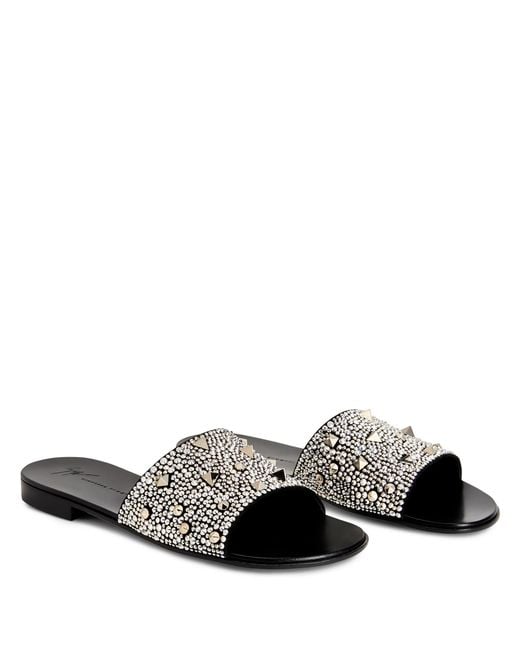 Giuseppe Zanotti Black Encrusted Darrin for men