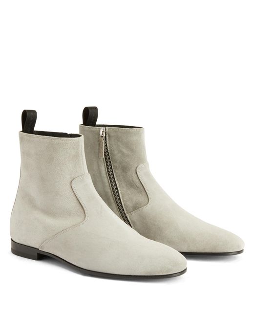 Giuseppe Zanotti Gray Ron Ankle Boots for men