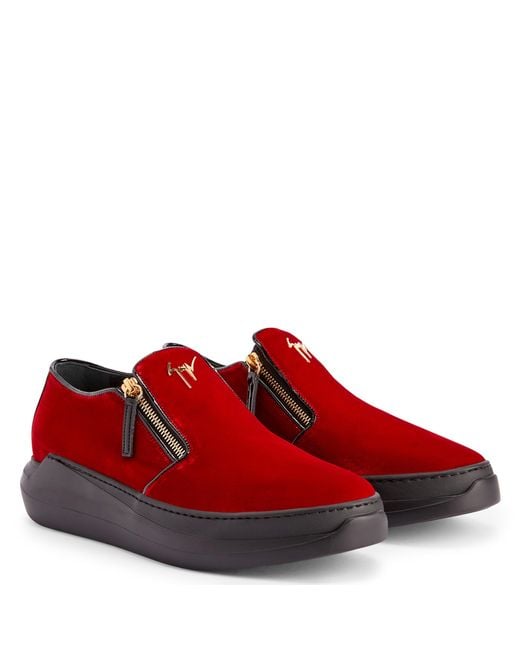 Giuseppe Zanotti Red Conley Zip for men