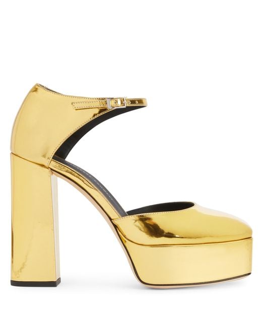 Giuseppe Zanotti Metallic Bebe Platform Stiletto Sandals