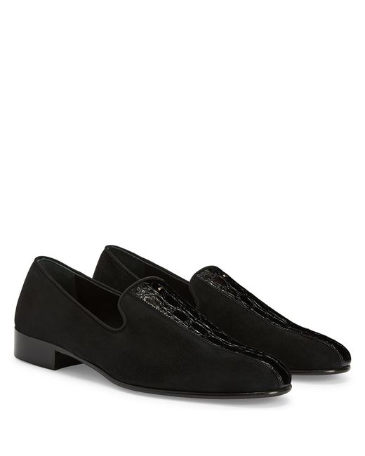 Giuseppe Zanotti Black Tuxedo Croco for men