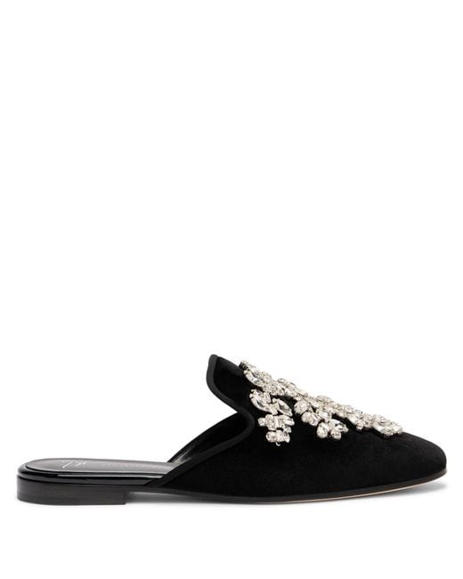 Giuseppe Zanotti Black Elsa Crystal