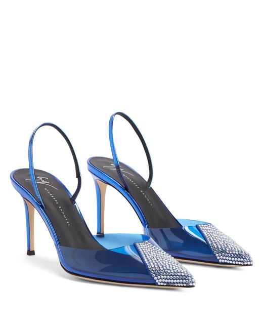 Giuseppe Zanotti Blue Leonor Crystal