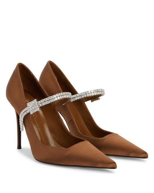Giuseppe Zanotti Brown Raquel Strap 105
