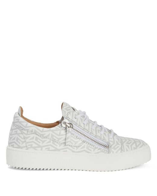 Giuseppe Zanotti White Gail Monogram