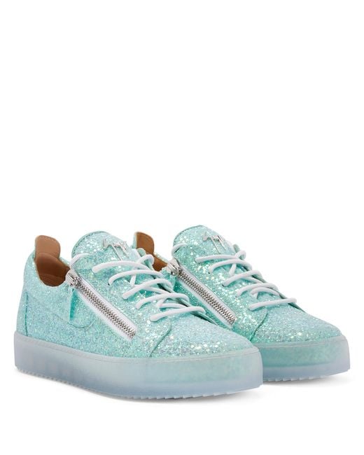 Giuseppe Zanotti Blue Frankie Glitter