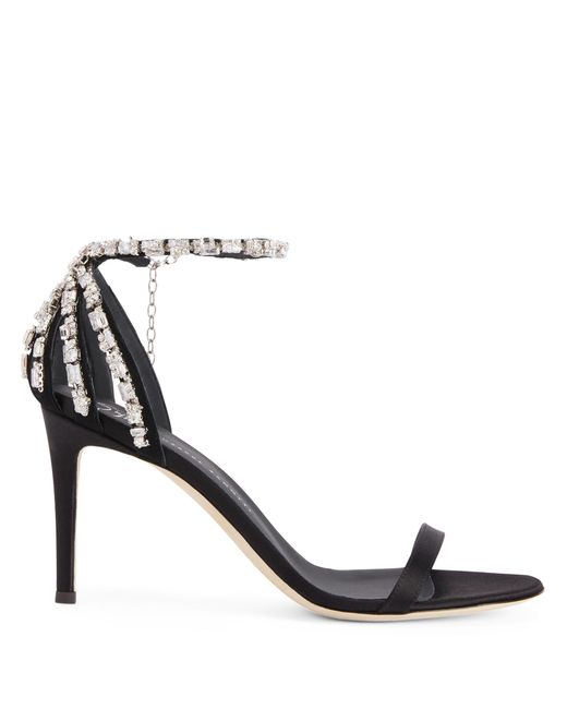 Giuseppe Zanotti Black Adele Crystal