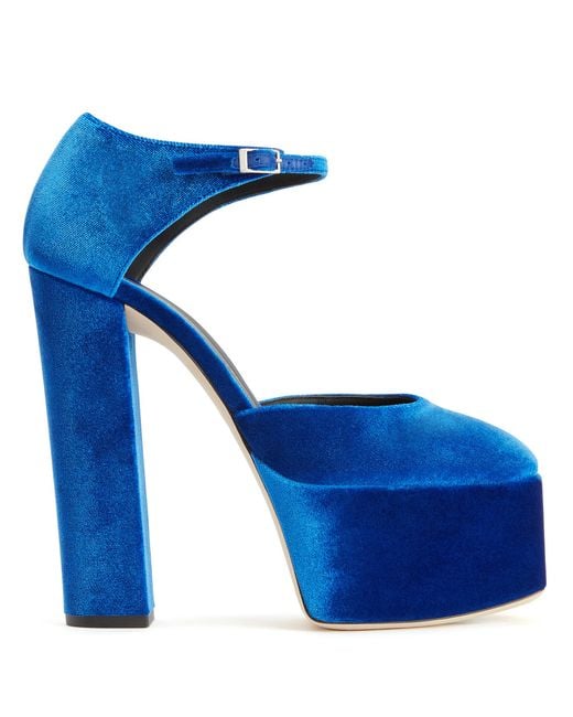 Giuseppe Zanotti Blue 150Mm Bebe Platform Pumps