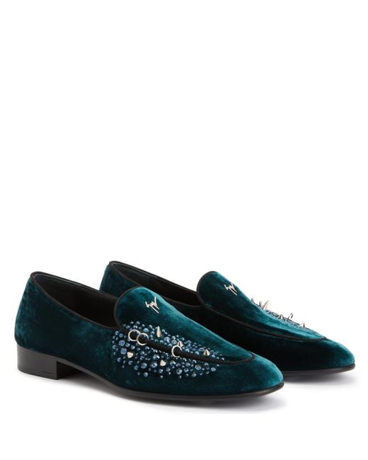 Giuseppe Zanotti Blue Alvaro Studs for men