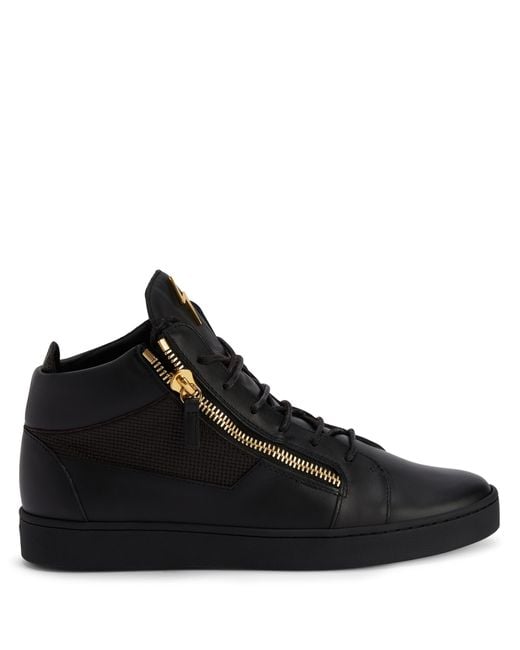 Giuseppe Zanotti Black Frankie Leather High-top Sneakers for men
