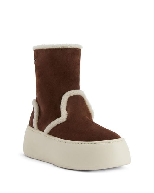 Giuseppe Zanotti Brown Gz League Fur Bootie