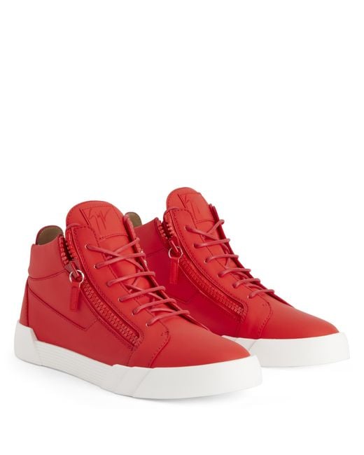 THE SHARK 5.0 MID di Giuseppe Zanotti in Red da Uomo