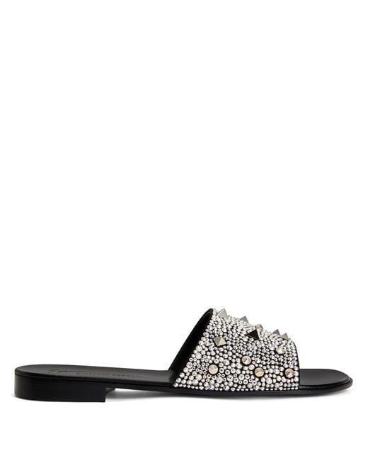 Giuseppe Zanotti Black Encrusted Darrin for men