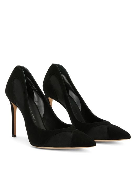 Giuseppe Zanotti Black Anna Pointed Toe Pumps