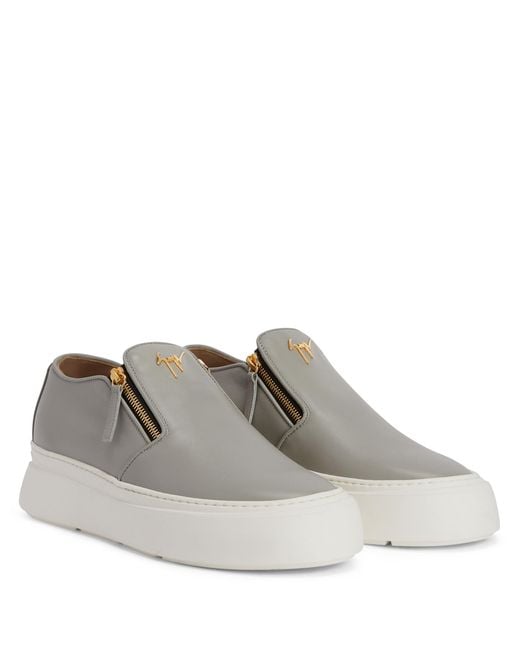 Giuseppe Zanotti Gray Gz Mike Zip for men