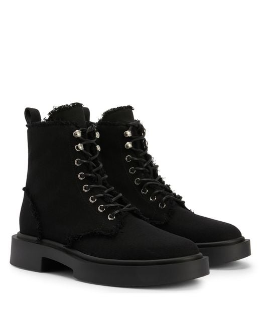 Giuseppe Zanotti Black Adric Biker Boots for men