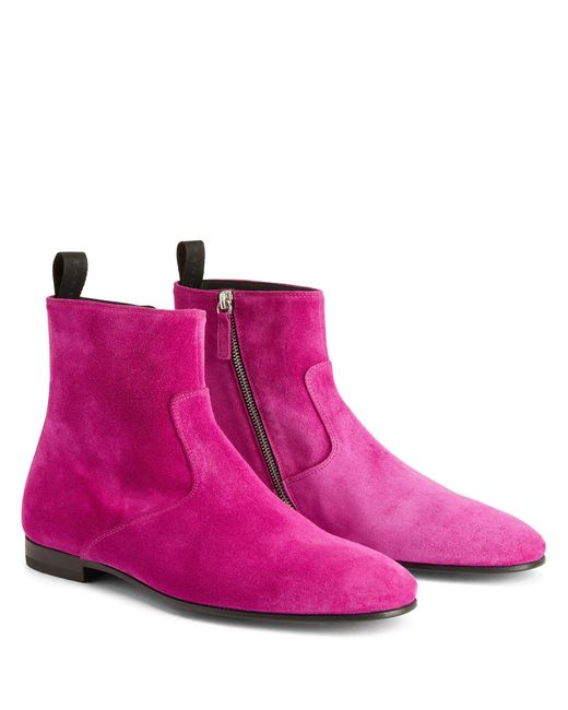 Giuseppe Zanotti Pink Ankle Boots for men