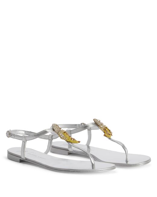 Giuseppe Zanotti Metallic Hali Tropical