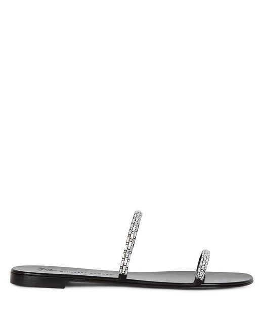 Giuseppe Zanotti White Mauritia Flat