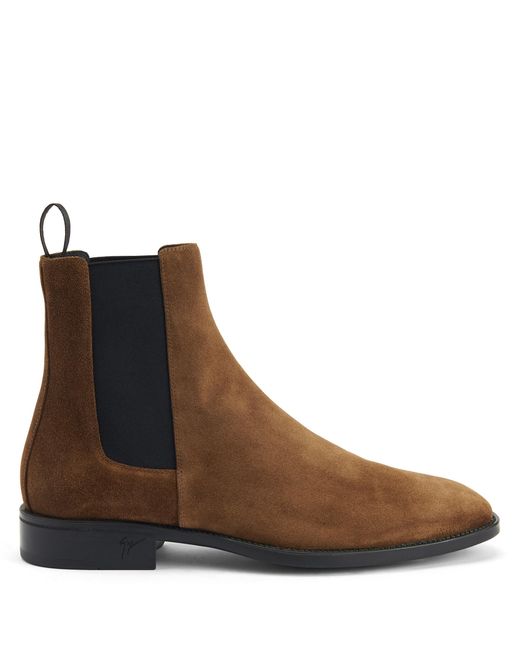 Giuseppe Zanotti Brown Ryim Chelsea Boots for men