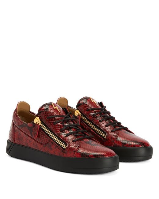 Giuseppe Zanotti Red Trainers for men