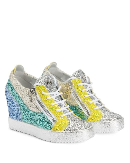 Giuseppe Zanotti Blue Kriss Wedge