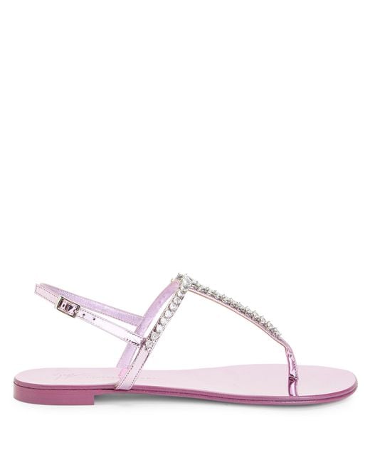 Giuseppe Zanotti Pink Minnah Flat