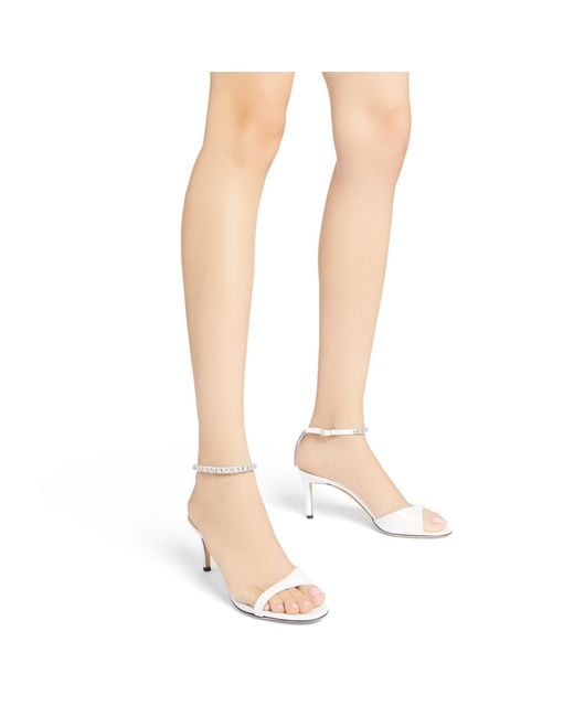 Giuseppe Zanotti White Leeah Crystal