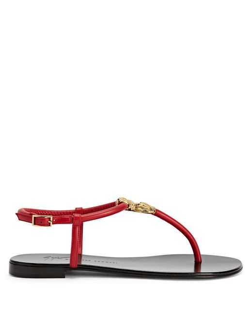 Giuseppe Zanotti Red Tie Flat