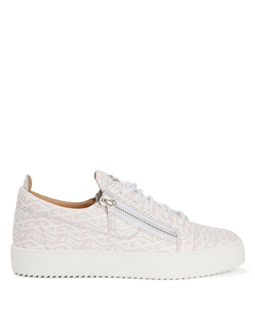 Giuseppe Zanotti White Frankie Monogram for men