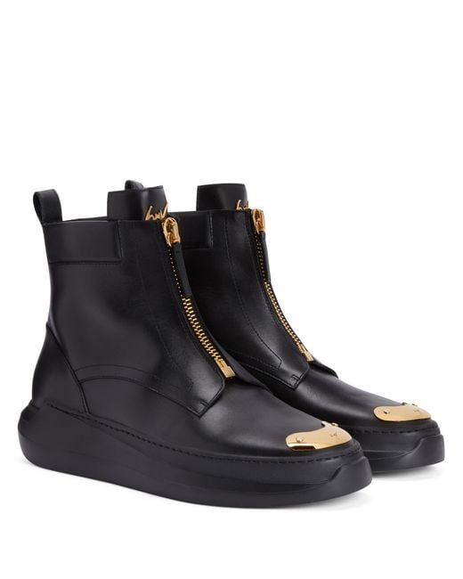 Giuseppe Zanotti Black Denoel Zip for men