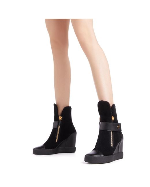 Giuseppe Zanotti Black Aleta Wedge