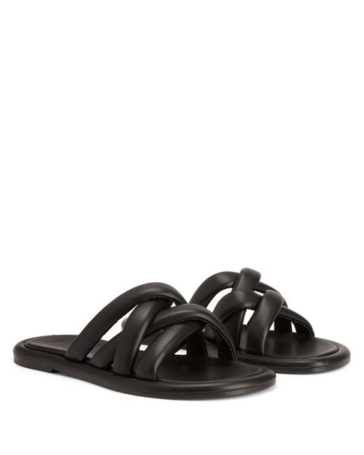 Giuseppe Zanotti Black Jacobseen Leather Sandals for men