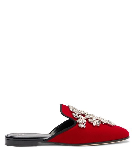 Giuseppe Zanotti Red Elsa Crystal