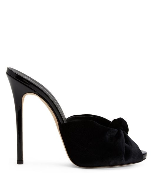 Giuseppe Zanotti Black Bridget Velvet