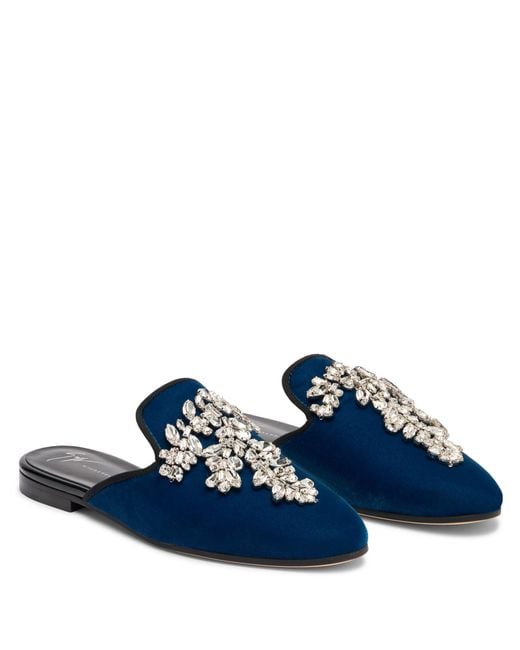 Giuseppe Zanotti Blue Elsa Crystal