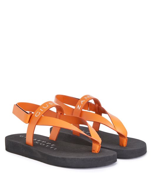 Giuseppe Zanotti Orange Khais for men