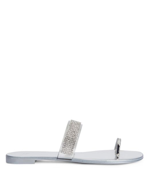 Giuseppe Zanotti White ERWAN FLAT
