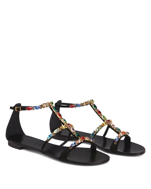 Giuseppe Zanotti Brown Elba Flat